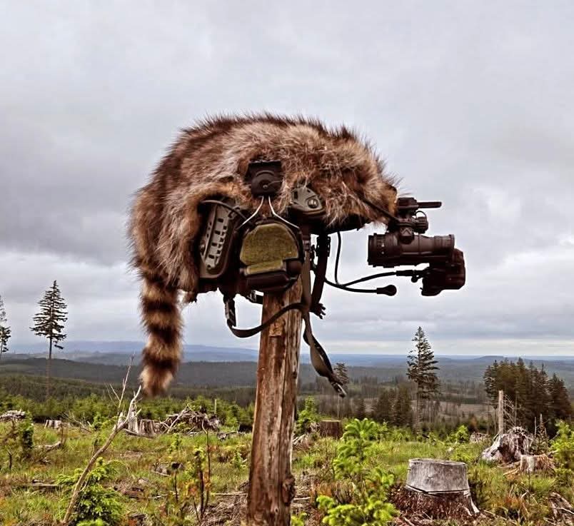 NNV Daniel Goon Raccoon high-cut helmet cover